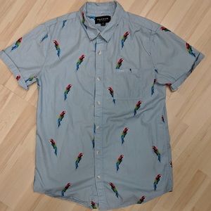 Pacsun parrot button up t